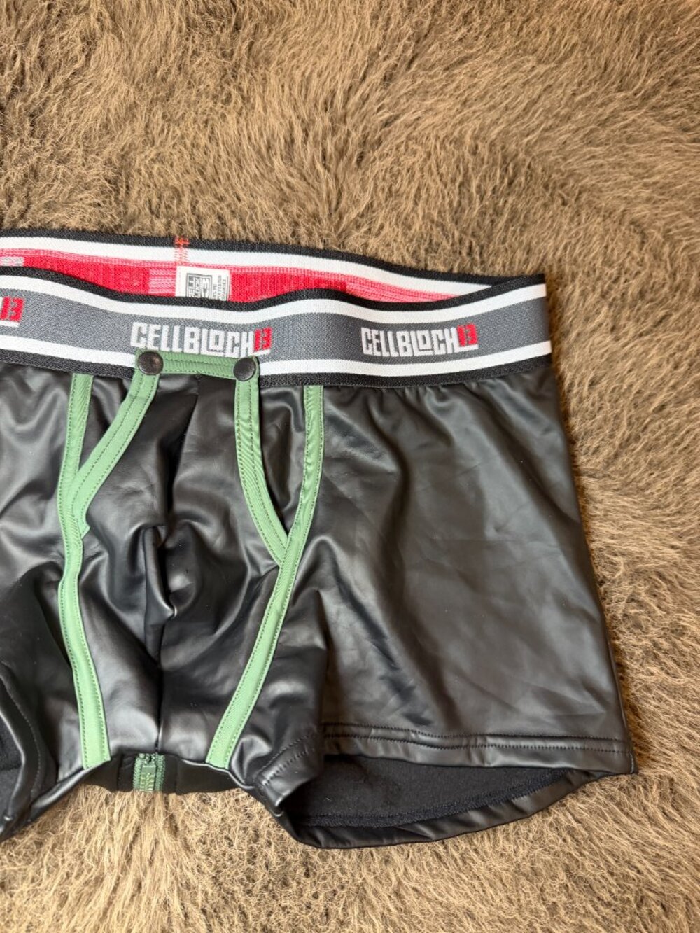Barcode Berlin Mijail Boxer Black Green NWT Men’s XL Rare 91696 - Picture 4 of 12